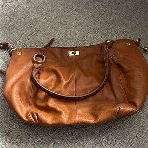 J. Crew Tan Leather Shoulder Bag